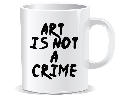 Hrnek Premium Art is not a crime
