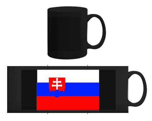 Černý hrnek Slovensko