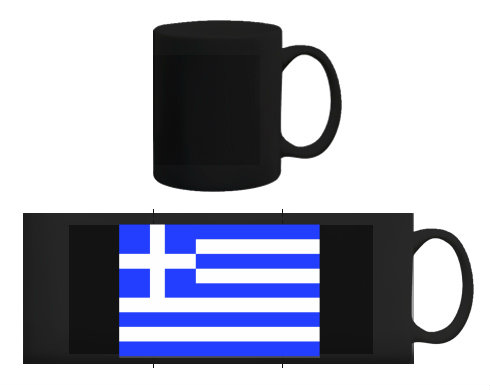 Černý hrnek Řecko