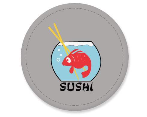Placka magnet Sushi