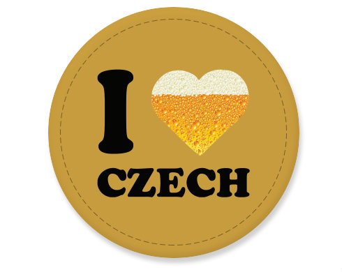 Placka magnet I love czech beer