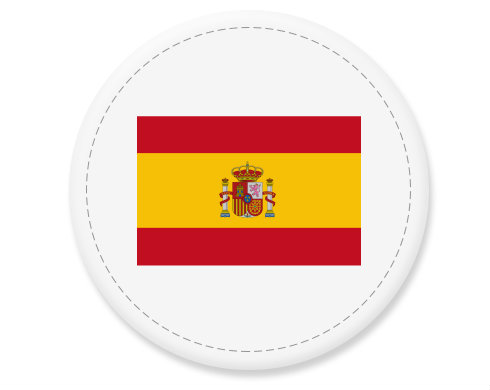 Placka magnet Španělská vlajka