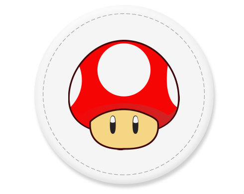 Placka magnet Mario Mushroom