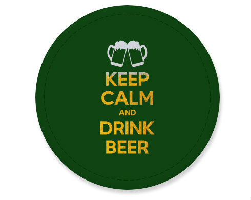 Placka magnet Keep calm and drink beer