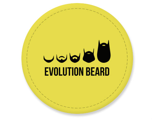 Placka magnet Evolution beard