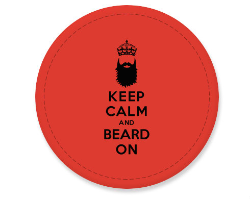 Placka magnet Keep calm beard