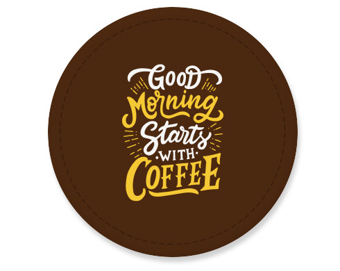 Placka magnet Good morning starts with coffee