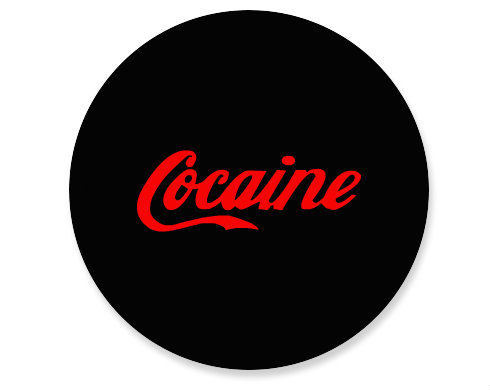 Placka magnet Cocaine