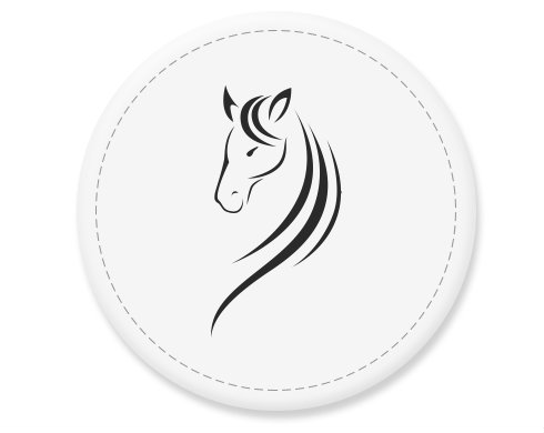 Placka magnet Znak koně