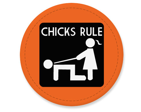 Placka magnet Chicks rule