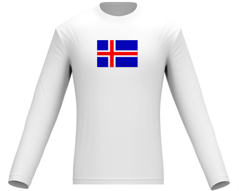 Pánské tričko dlouhý rukáv Island