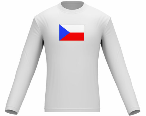 Pánské tričko dlouhý rukáv Česká republika