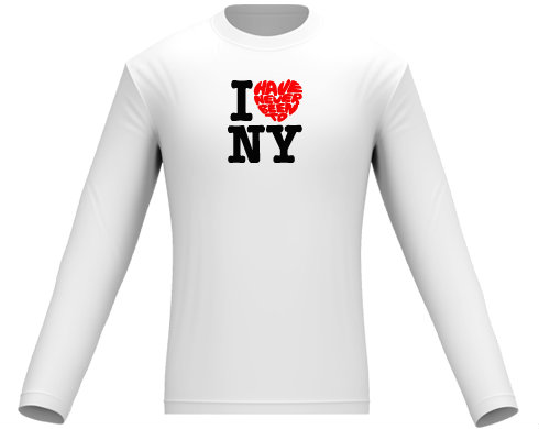 Pánské tričko dlouhý rukáv Never been to NY