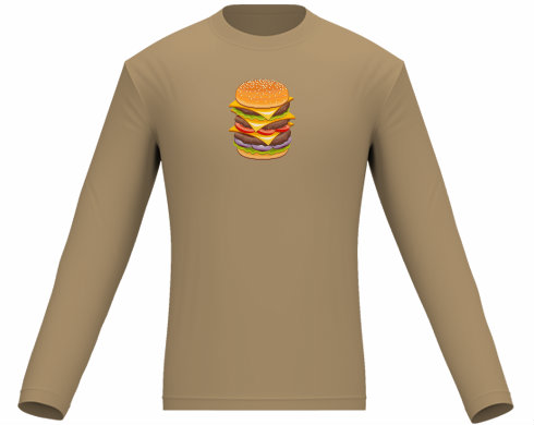 Pánské tričko dlouhý rukáv Hamburger