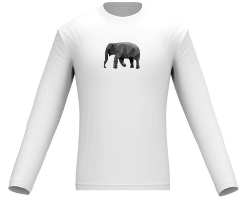 Pánské tričko dlouhý rukáv Slon