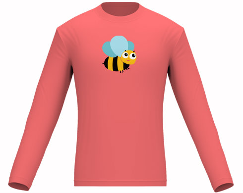 Pánské tričko dlouhý rukáv Včelka