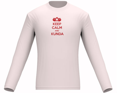 Pánské tričko dlouhý rukáv Keep calm and Kunda