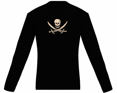 Pánské tričko dlouhý rukáv Pirát