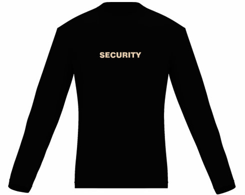Pánské tričko dlouhý rukáv Security