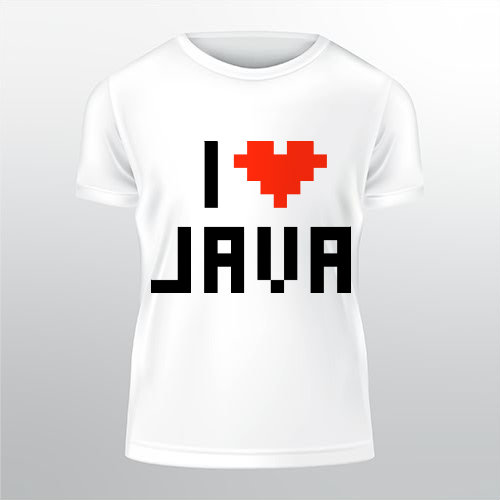 Pánské tričko Classic Heavy I Love Java