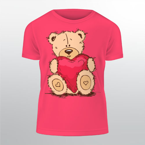 Pánské tričko Classic Medvídek srdce