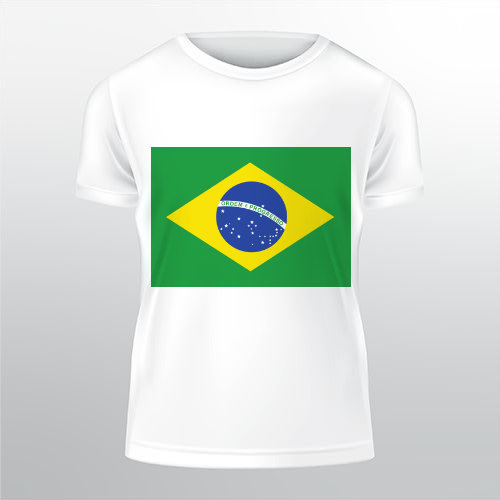 Pánské tričko Classic Brazilská vlajka