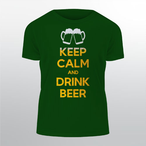 Pánské tričko Classic Keep calm and drink beer