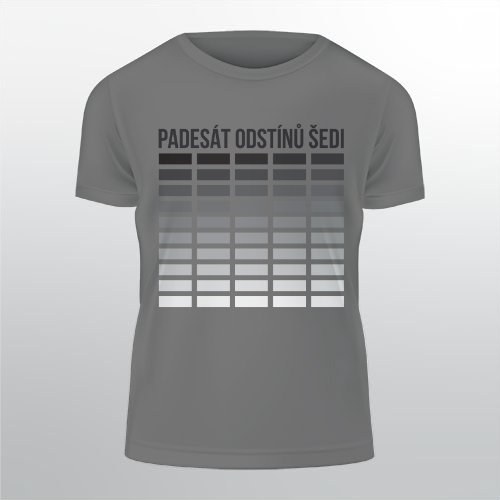 Pánské tričko Classic Padesát odstínů šedi