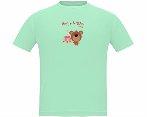 Pánské tričko Classic Happy Birthday Bear