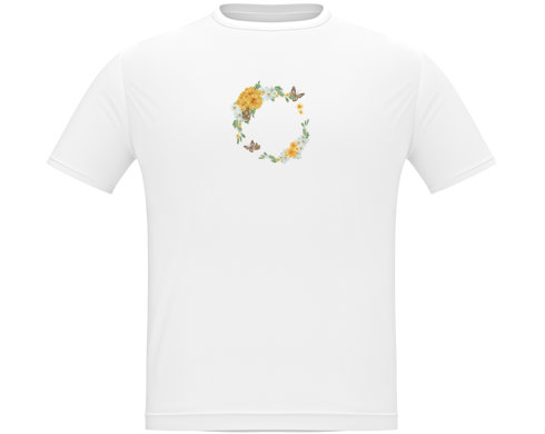 Pánské tričko Classic Květinový rámeček s motýly