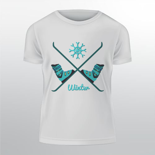 Pánské tričko Classic Zkřížené lyže