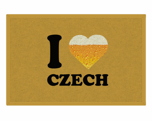Rohožka I love czech beer