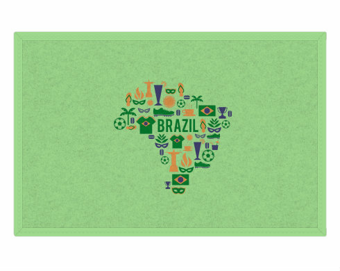 Rohožka Mapa Brazílie