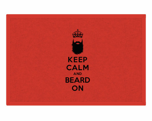 Rohožka Keep calm beard
