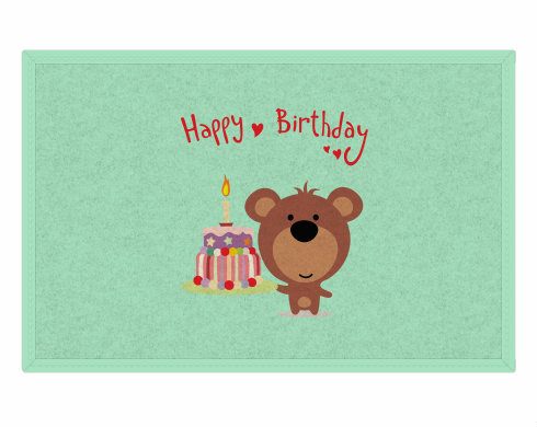 Rohožka Happy Birthday Bear