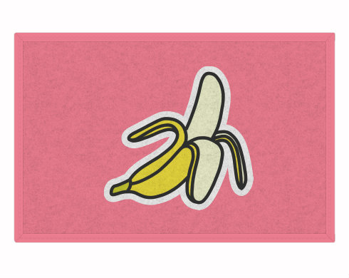 Rohožka Banán samolepka