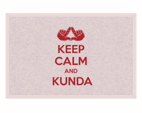 Rohožka Keep calm and Kunda