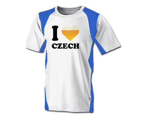 Funkční tričko pánské I love czech beer