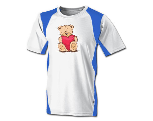 Funkční tričko pánské Medvídek srdce