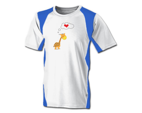 Funkční tričko pánské Zamilovaná žirafa
