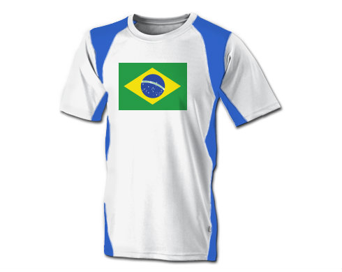 Funkční tričko pánské Brazilská vlajka