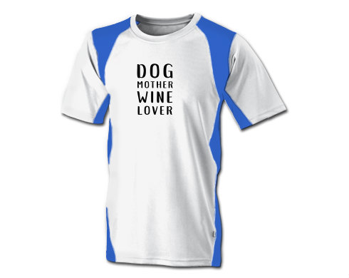Funkční tričko pánské Dog mother wine lover