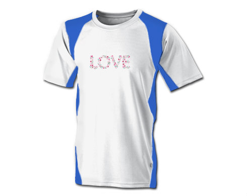 Funkční tričko pánské Láska z kytiček