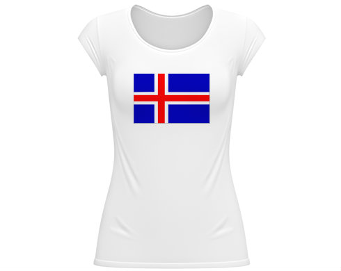 Dámské tričko velký výstřih Island