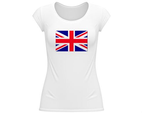 Dámské tričko velký výstřih Velká Britanie
