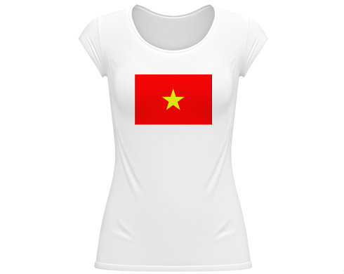 Dámské tričko velký výstřih Vietnam