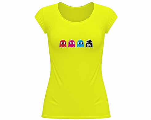 Dámské tričko velký výstřih Pacman Star Wars