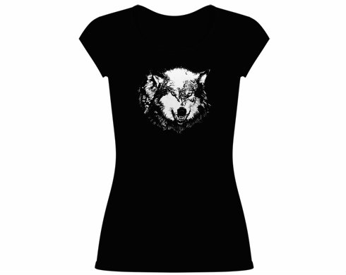 Dámské tričko velký výstřih Wolf