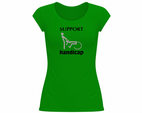 Dámské tričko velký výstřih Support handicap