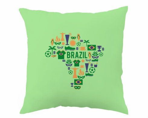 Polštář Mapa Brazílie